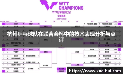 杭州乒乓球队在联合会杯中的技术表现分析与点评